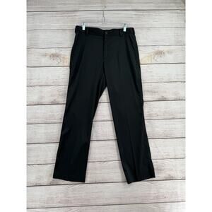 Nike Golf Dri Fit Straight Leg Pants Mens 32x32 Black Stretch Moisture Wicking